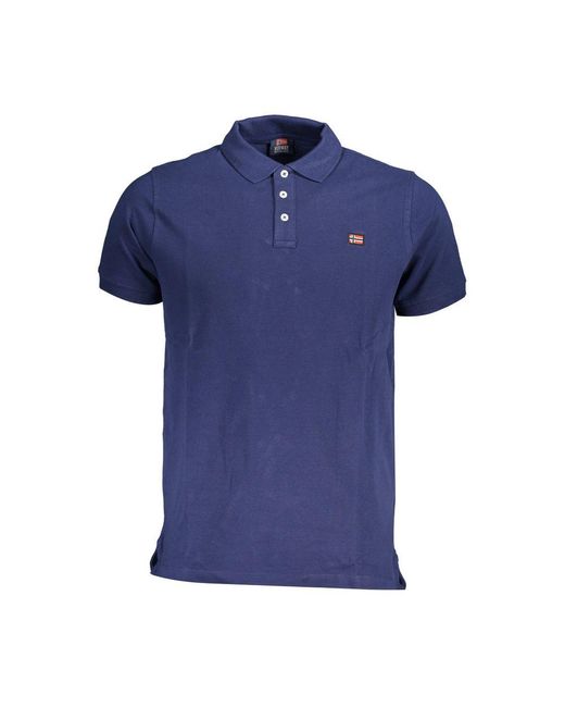 Norway 1963 Blue Cotton Polo Shirt for men