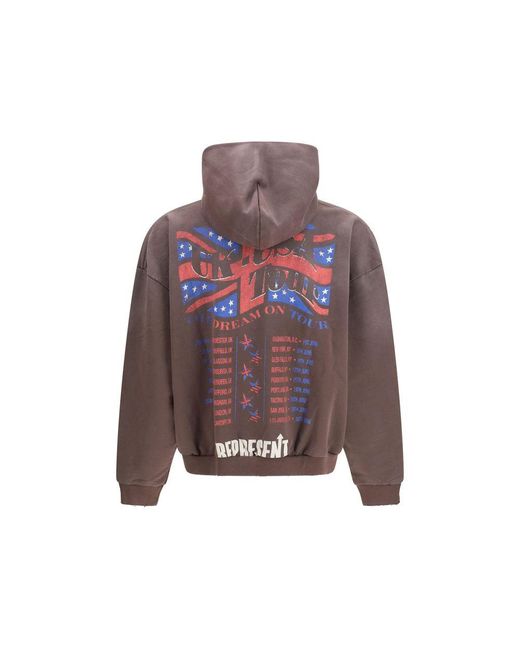 Represent Multicolor Brown Cotton Sweatshirt for men