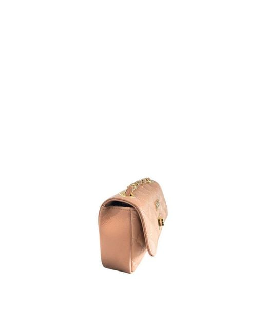 Baldinini Pink Leather Crossbody Bag