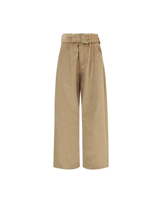 DARKPARK Natural Beige Cotton Casual Pants
