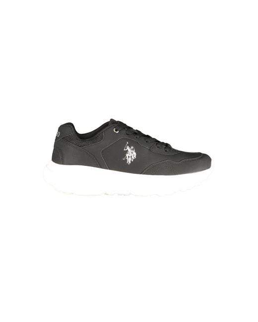 U.S. POLO ASSN. Black Polyurethane 's Sneaker
