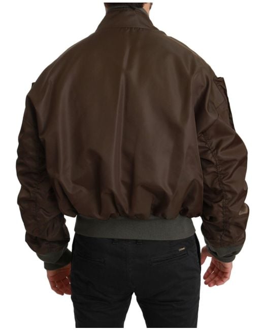 Dolce & Gabbana Black Beaded Crown Skull Logo Jacket for men