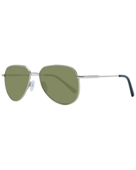 Serengeti Green Gold Metal Sunglasses