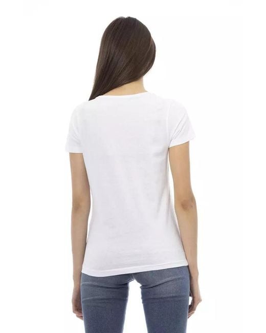 TRUSSARDI ACTION White Cotton Tops & T