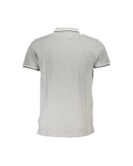Roberto Cavalli Gray Cotton Polo for men
