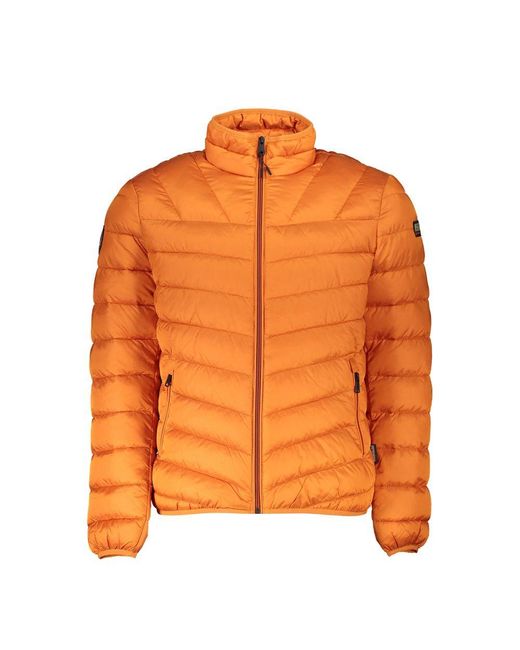 Napapijri Orange Polyamide Jacket for men