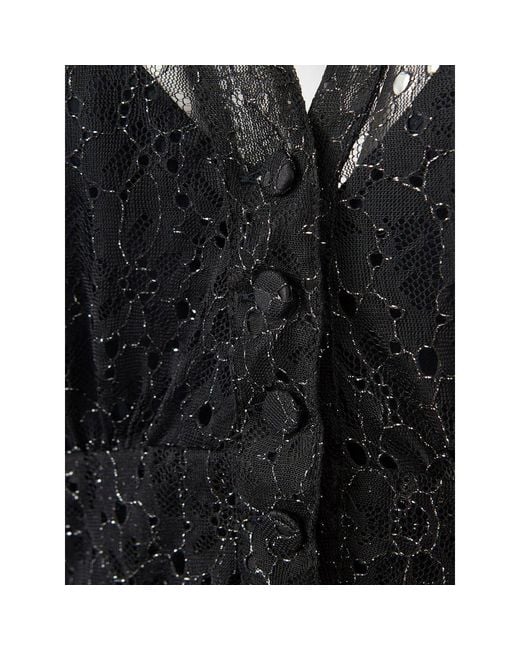 Lardini Black Elegant Nylon Dres