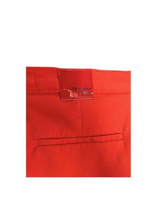 Trussardi Red Orange Cotton 's Pant