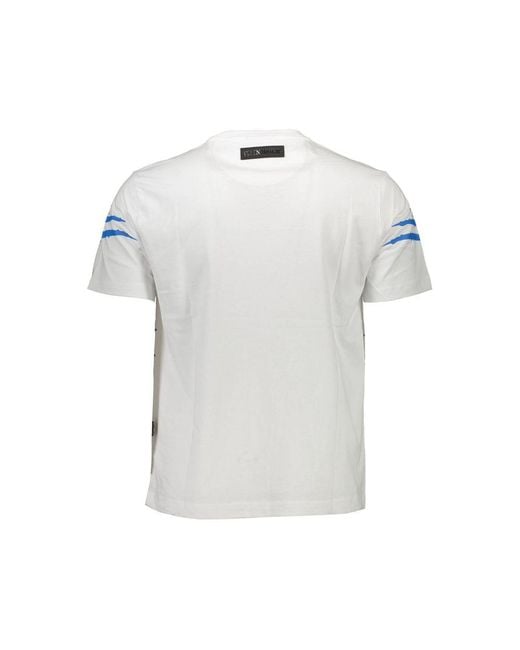 Philipp Plein Blue Cotton T-Shirt for men