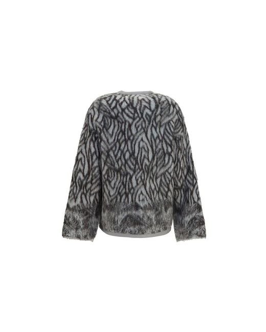 Forte_forte Gray Alpaca Vicugna Pacos Cardigan