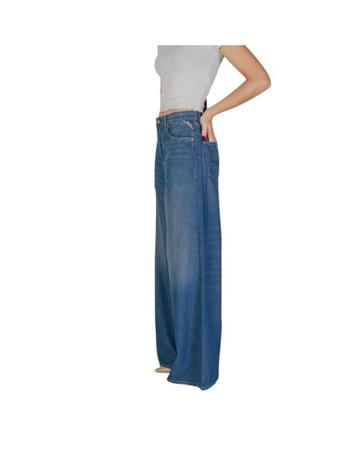 Replay Blue Cotton Jeans & Pant