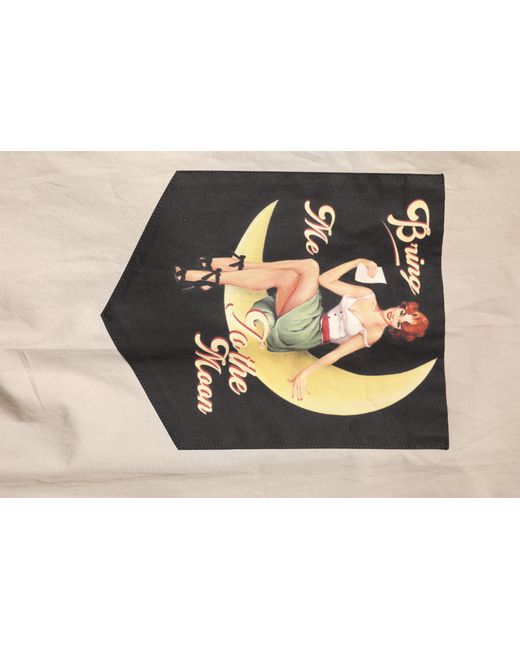 Dolce & Gabbana Natural Pin Up Print Martini Casual Shirt for men
