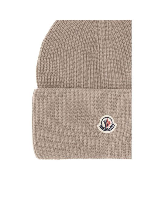 Moncler Brown Beanie Hat