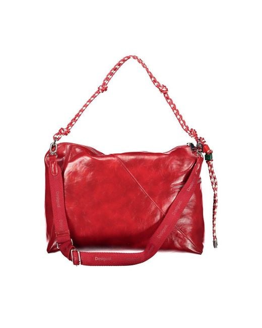 Desigual Red Polyurethane Handbag