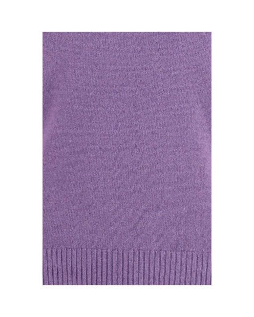 Brooksfield Purple Cashmere Sweater for men
