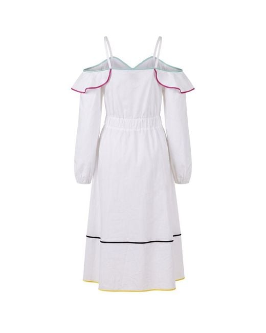 Trussardi White Cotton Dress