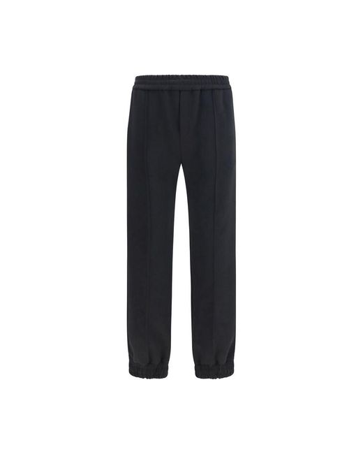 Valentino Blue Black Cotton Joggers (workout Pants) for men
