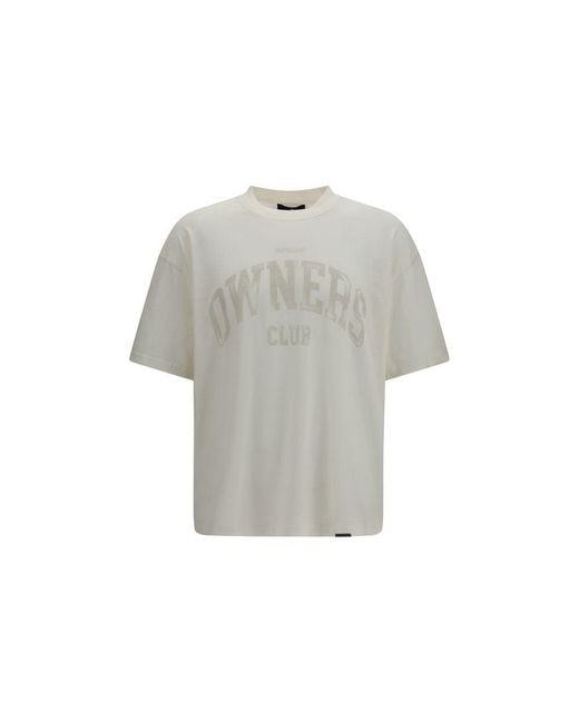 Represent Gray White Cotton T for men