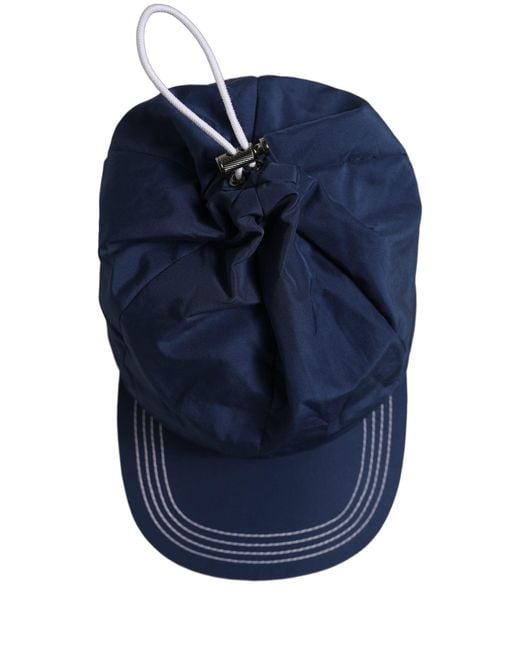 Dolce & Gabbana Men Navy Blue Polyester Baseball Capello Hat for men