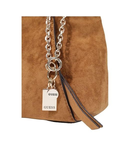 Guess Brown Polyester Handbag