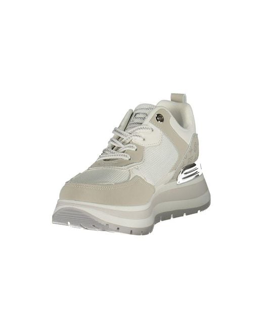 Laura Biagiotti Gray White Polyurethane Sneaker