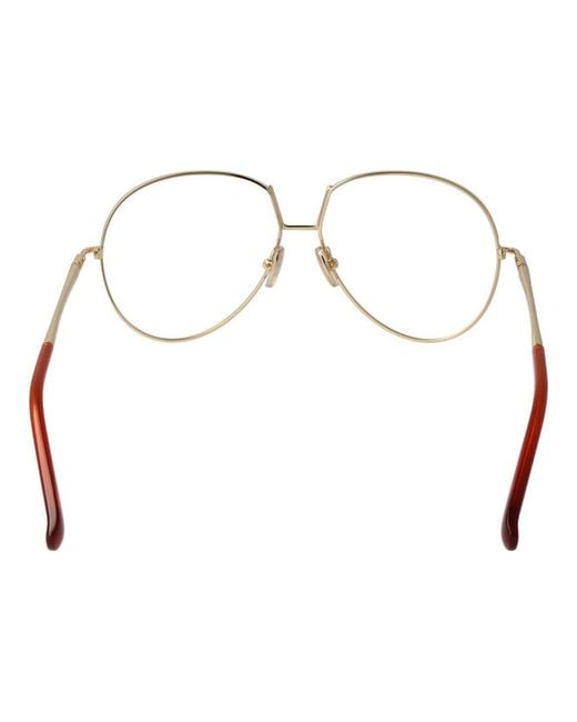 Max Mara Metallic Orange Metal Glasses (frames)