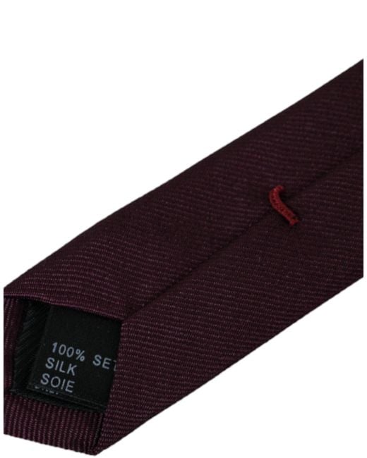 Dolce & Gabbana Purple Solid 100% Silk Adjustable Tie for men