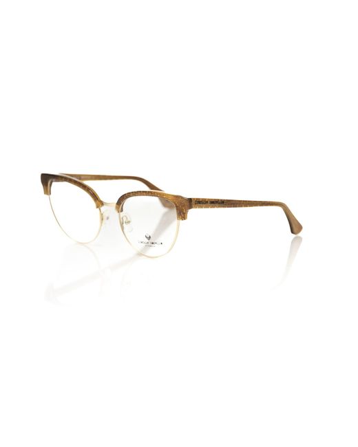 Frankie Morello Brown Metallic Fibre Frame