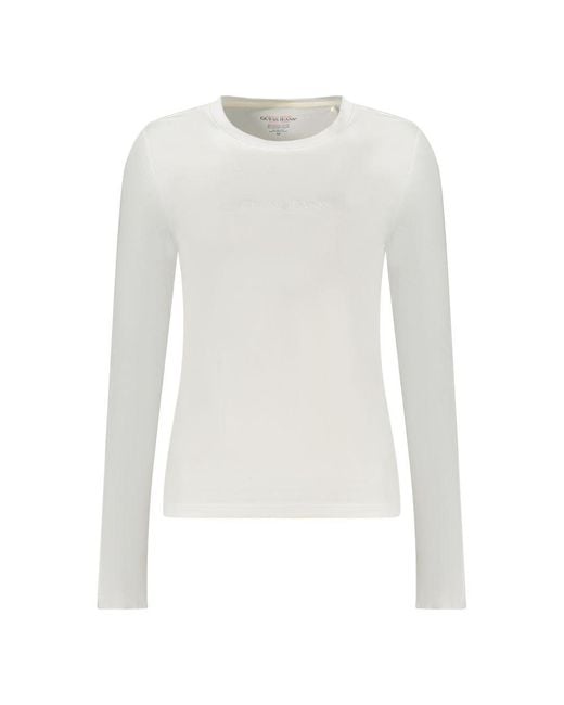 Guess White Cotton T
