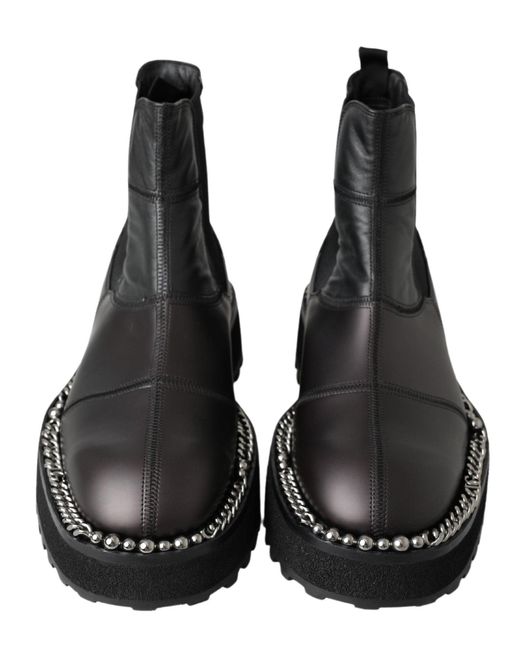 Dolce & Gabbana Black Chelsea Boots for men