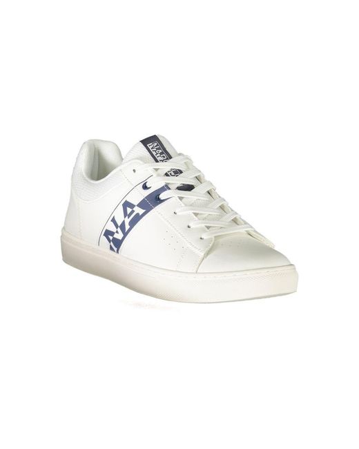 Napapijri White Leather Sneaker for men