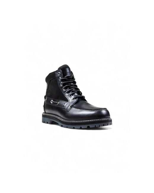 Timberland Black Lace-Up Boots for men