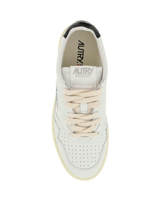 Autry Multicolor Leather Medalist Low Sneakers