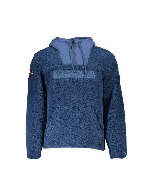 Napapijri Blue Polyester Sweater for men