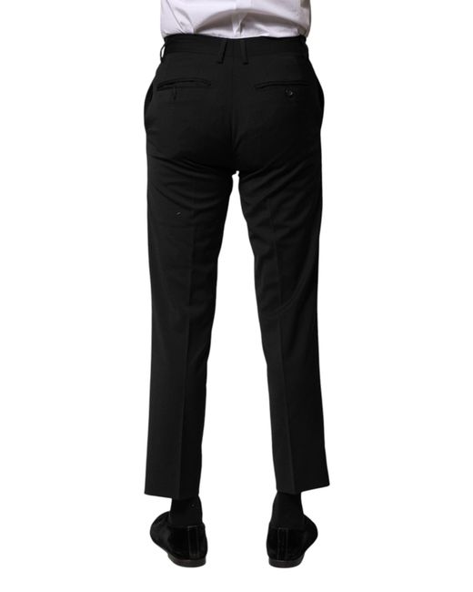 Dolce & Gabbana Black Dress Pants Classic Fit for men