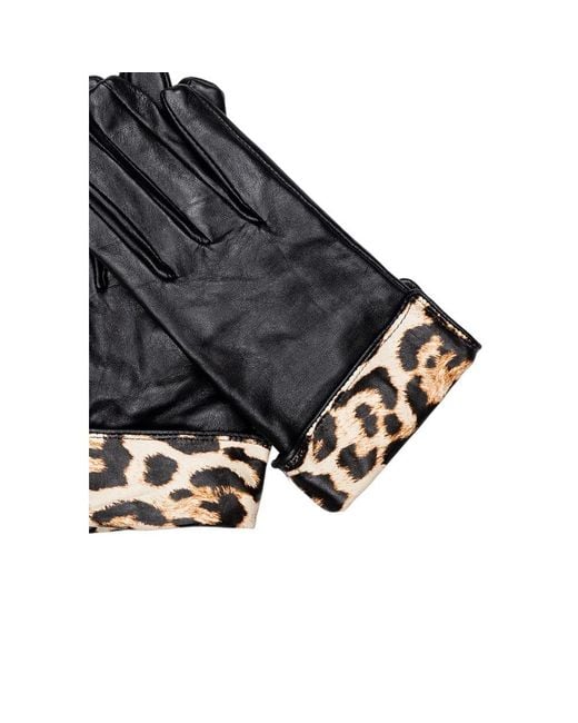 Pieces Black Leather Gloves