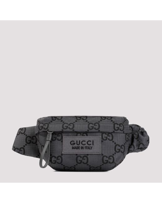 Gucci Black Grey Belt Bag for men