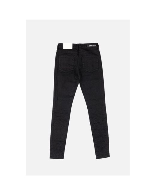 Gas Black Cotton Skinny Jeans