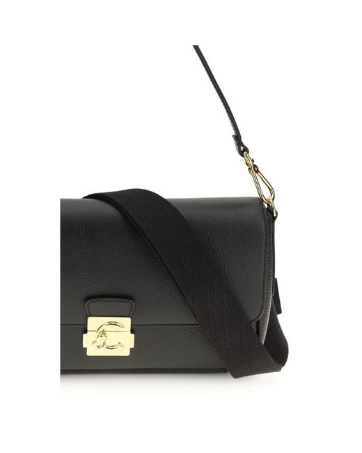 Coccinelle Black Calf Leather Bos Taurus Shoulder Bag