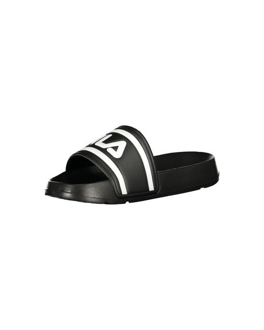 Fila Black Sliders