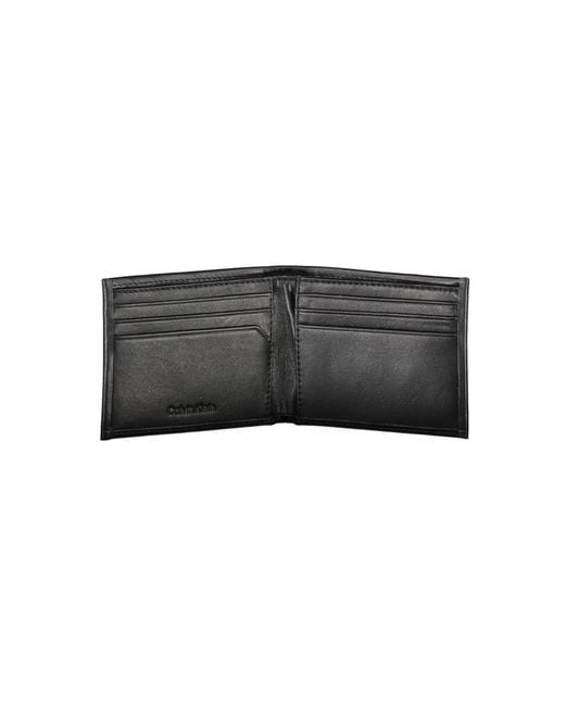 Calvin Klein Black Polyurethane Men Wallet for men