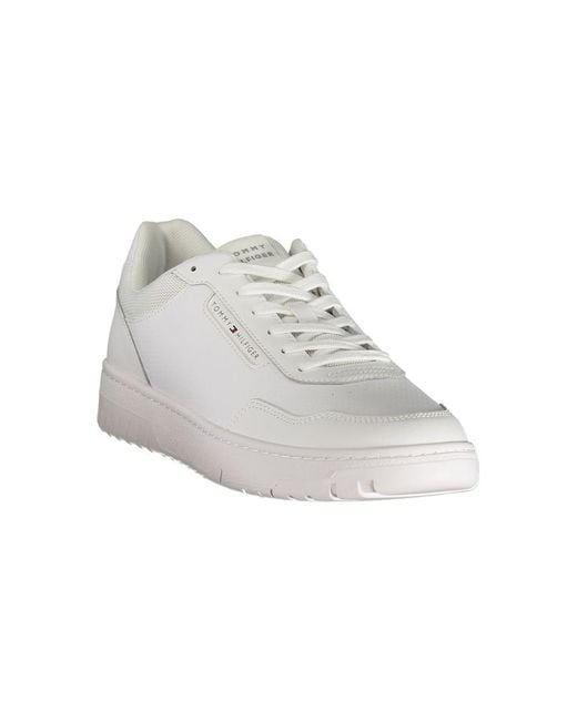 Tommy Hilfiger White Polyurethane Men Sneaker for men
