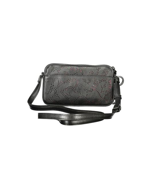 Desigual Gray Nero Poliuretano Woman Bag
