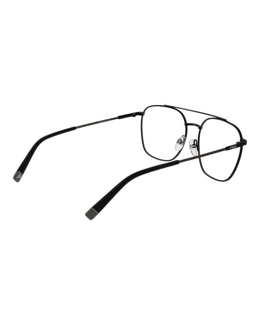 Fila Brown Black Stainless Steel Glasses (frames)