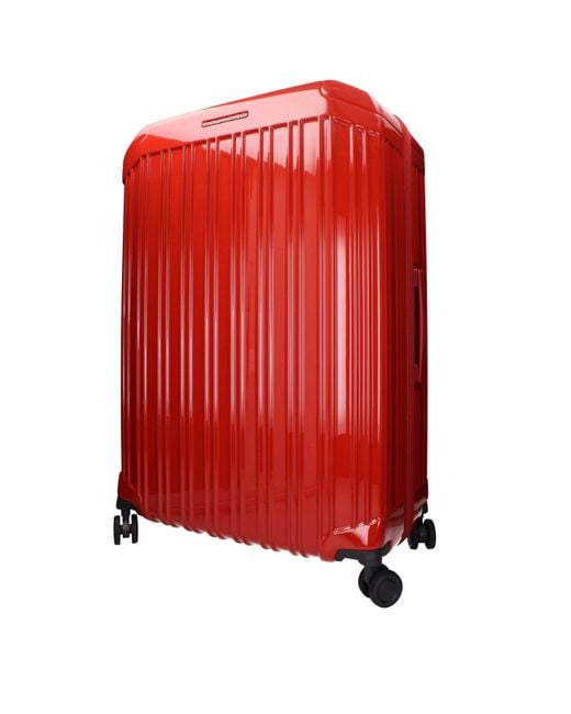 Piquadro Red Polycarbonate Luggage And Travel for men