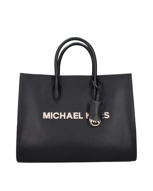 Michael Kors Black Mirella Leather Handbag