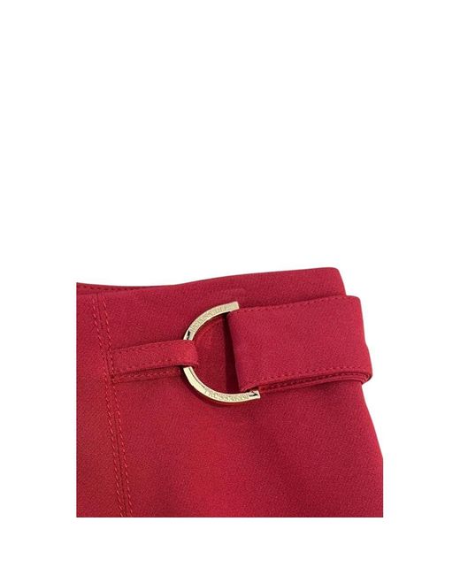 Trussardi Red Polyester Skirt