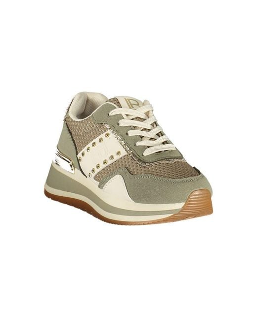 Laura Biagiotti Metallic Verde Polyurethane Sneaker