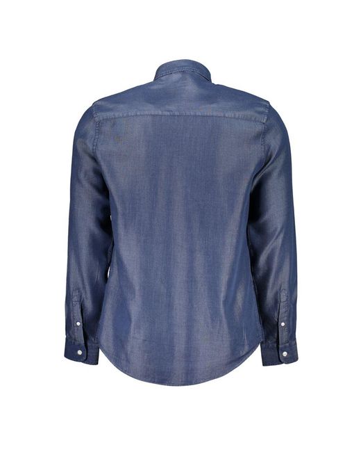 North Sails Blue Lyocell Shirt for men