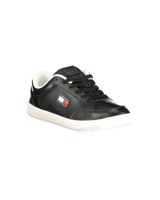 Tommy Hilfiger Black Polyurethane Men Sneaker for men